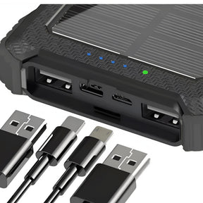 Powerbank Solar Outdoor Multipuertos 10000maH Carga Rápida