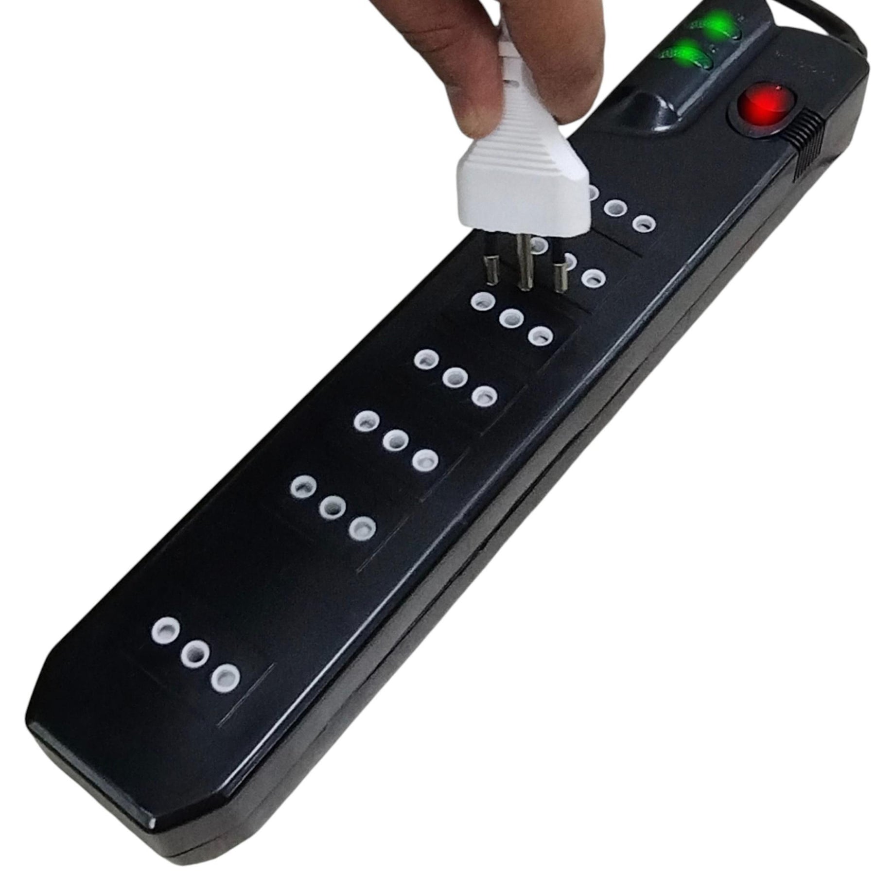 Alargador 5MT de 7 Salidas con Proteciónde Voltaje 2500W SEC