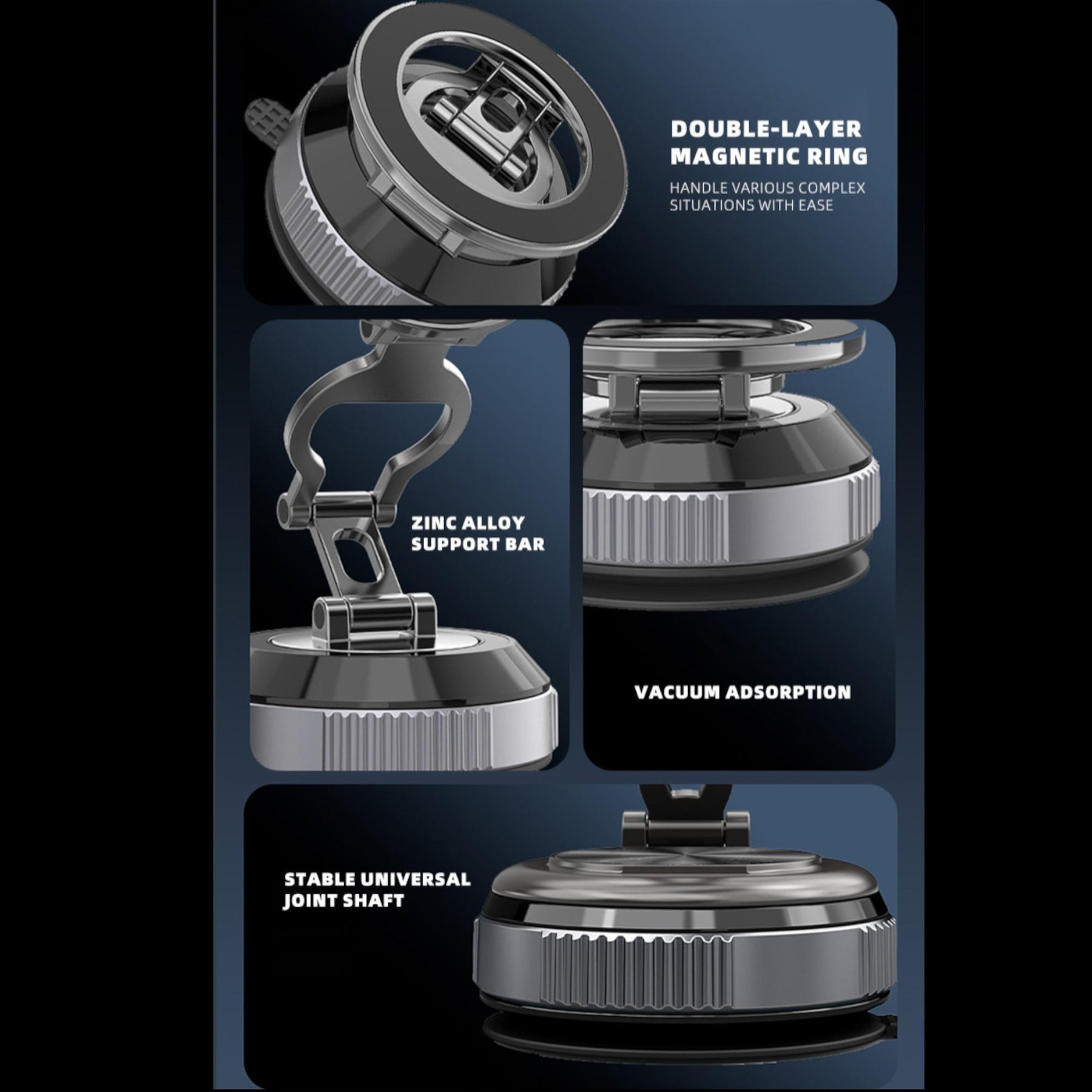 Soporte de Smartphone Magnético con Articulación 360°Premium