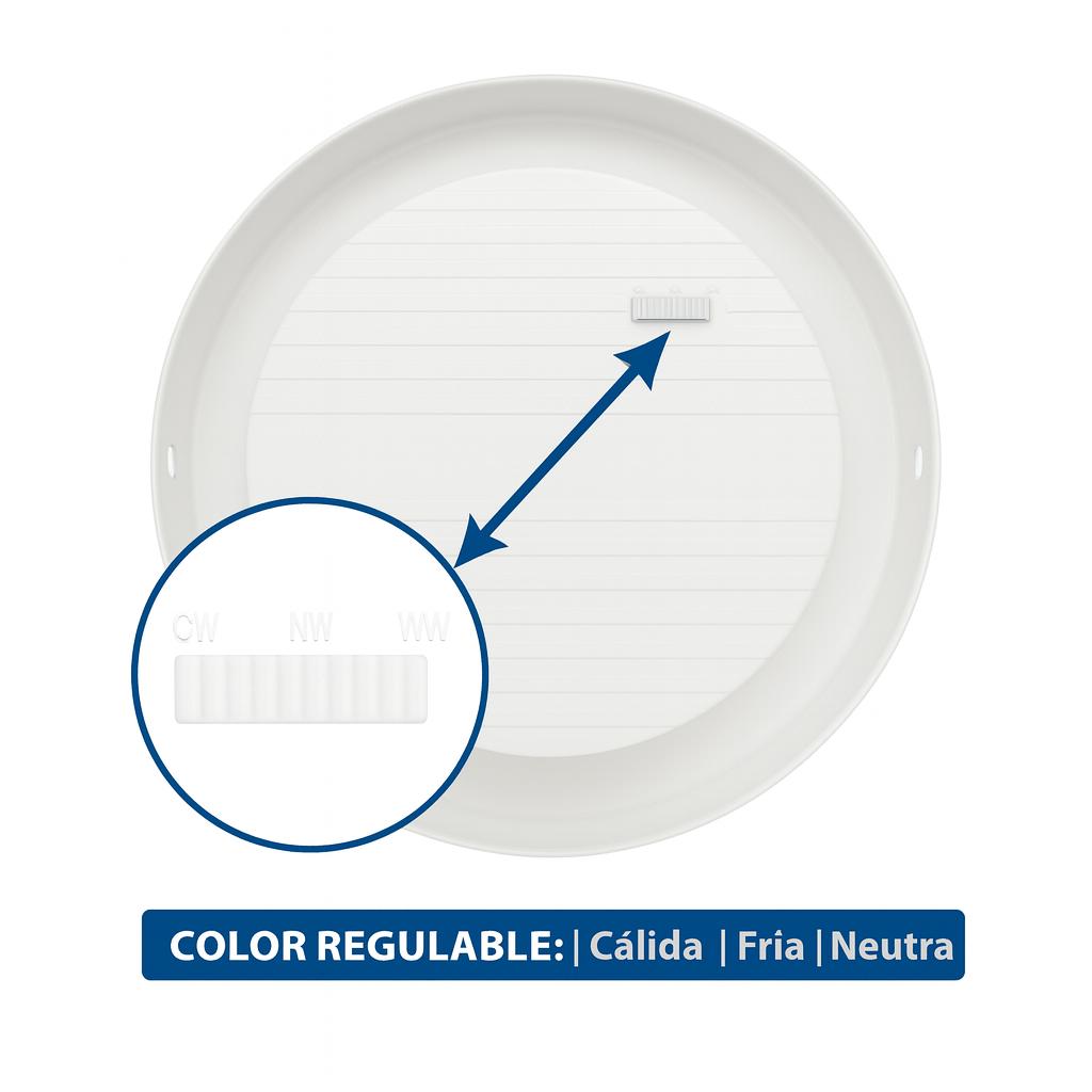 Plafón Led Sobrepuesto 24W CCT Luz Cálida/ Neutra/ Fría 29CM