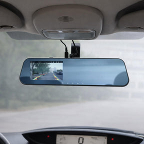 Dashcam Espejo Retrovisor Dual Cámara Frontal y Trasera FHD