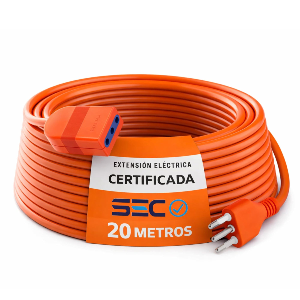 Extensión Eléctrica de 20 Metros Multipropósitos 2500W SEC