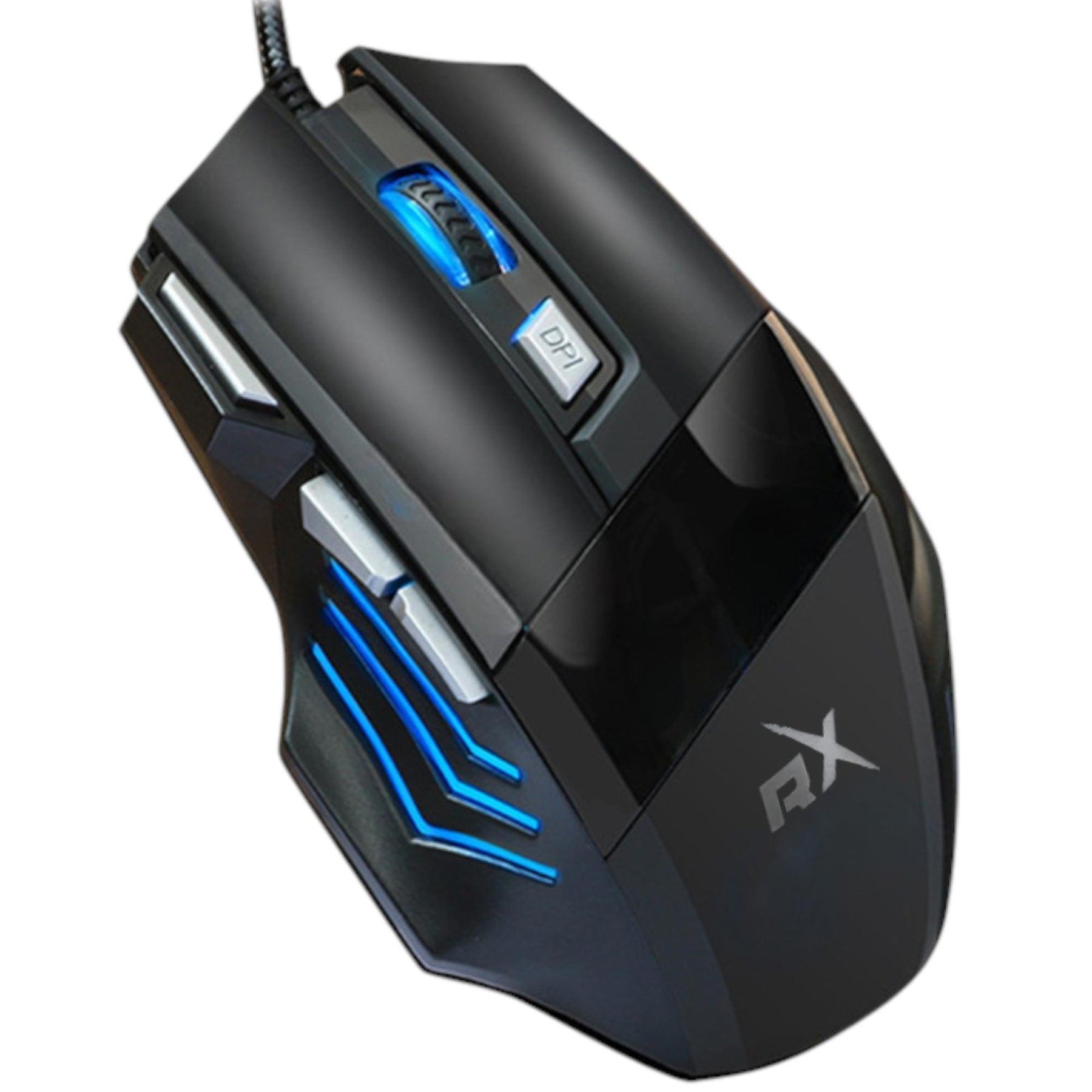 Mouse ReptileX Ergonomico RX-0047 RGB | 7 Botones | 2400 DPI