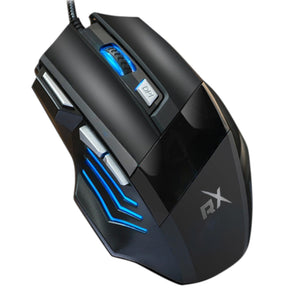 Mouse ReptileX Ergonomico RX-0047 RGB | 7 Botones | 2400 DPI