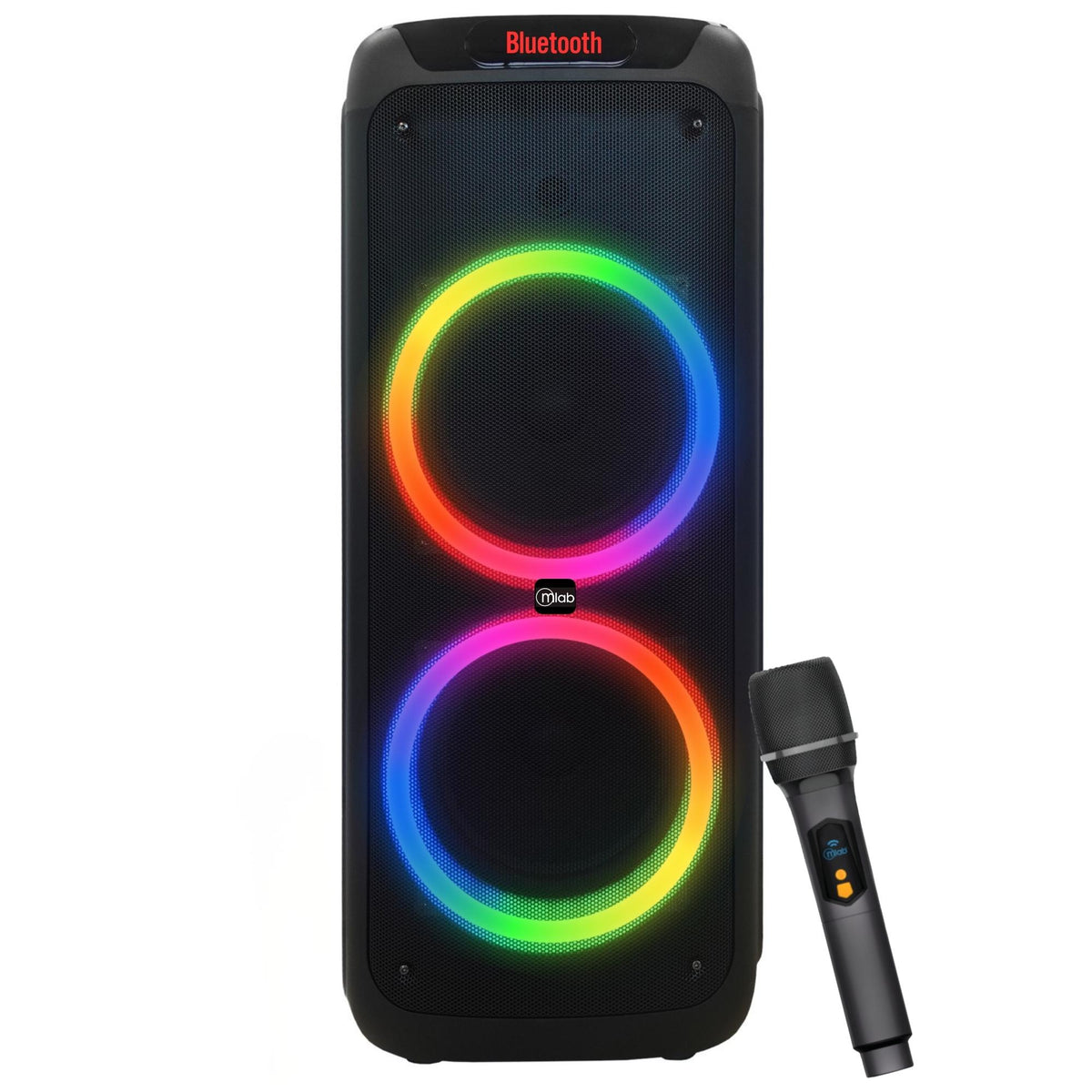 Parlante Karaoke 10" Mlab Flaming Power Bass MicWireless 75W