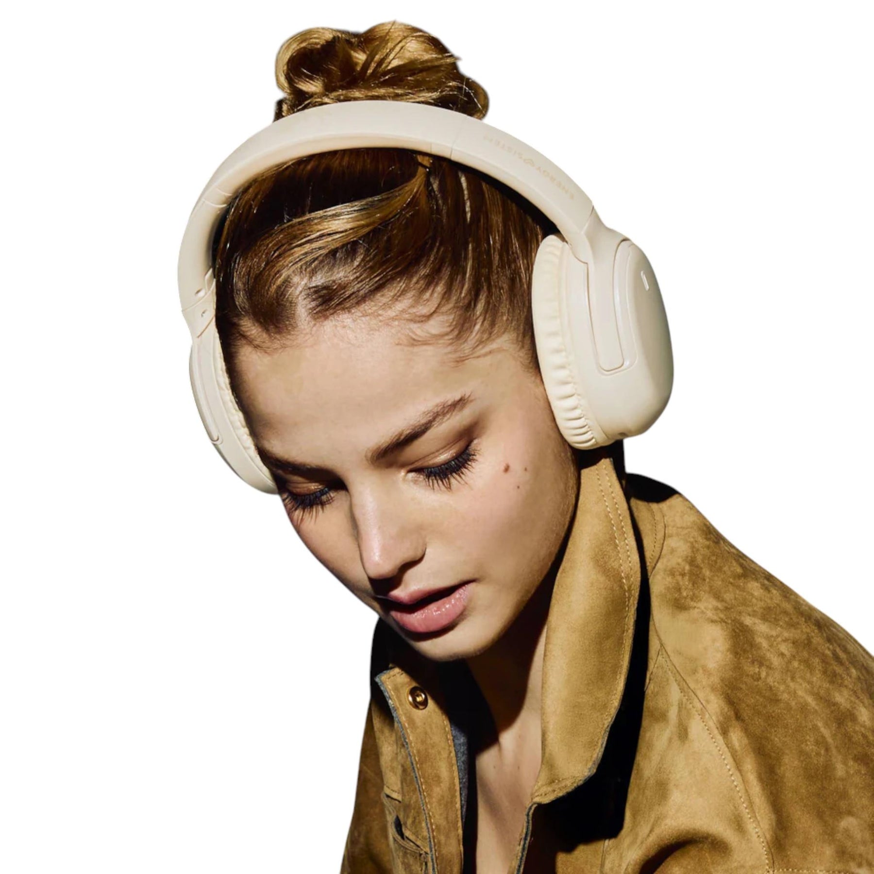 Audífonos Bluetooth Energy Sistem Rizz Fold Cream Deep Bass 50Hrs