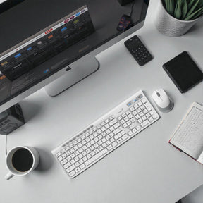 Teclado y Mouse Dual Wireless Bluetooth  + USB 2G Copilot AI