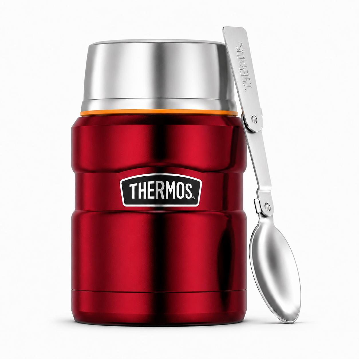 Termo de Comida Premium Inox Thermos King  470ML Rojo