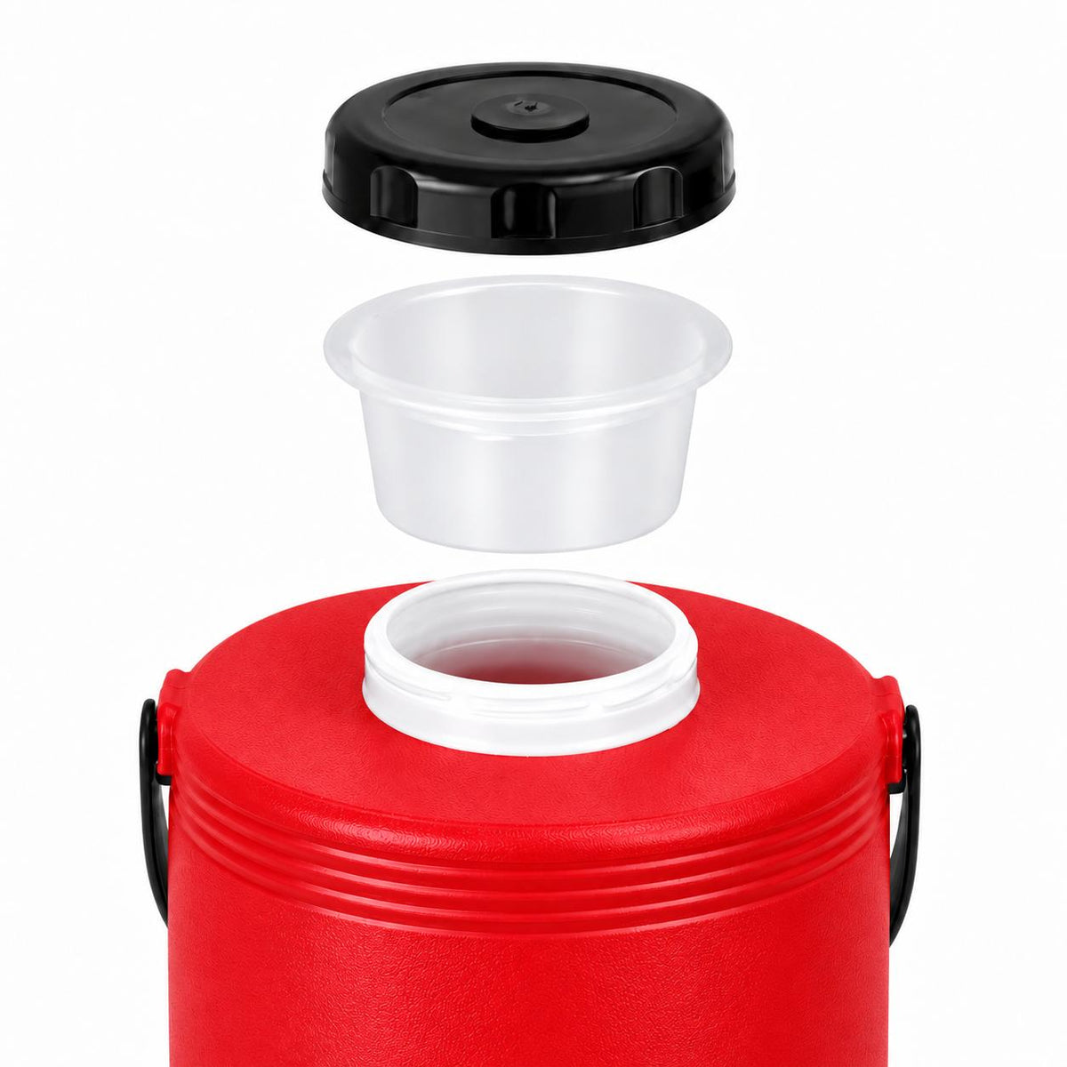Maxi Termo Termolar 12 Litros Rojo con Llave y Asa