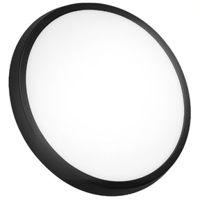 Plafón LED Sobrepuesto 30W/30CM/2400LM/6500°K Negro Elegant