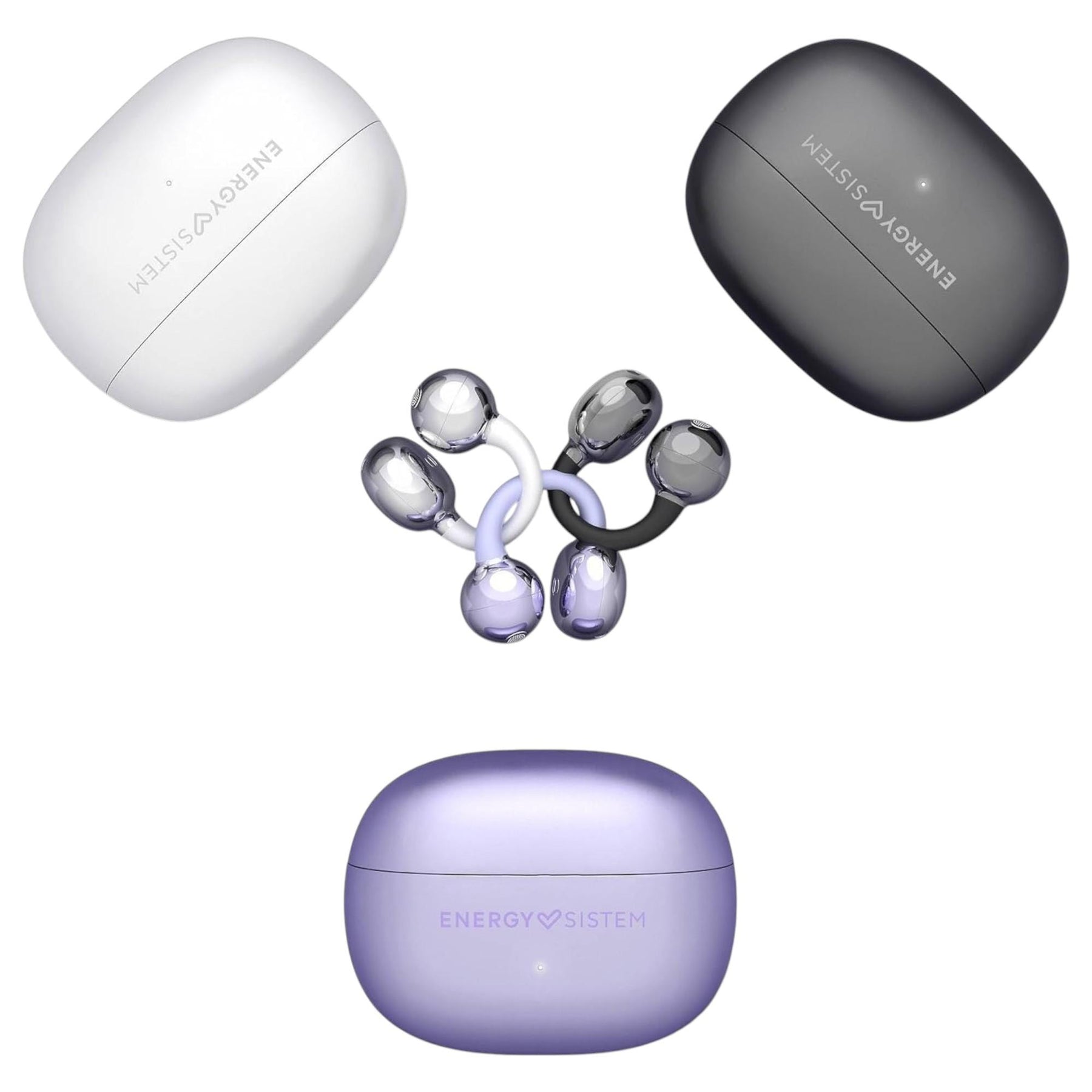 Audífonos Bluetooth Energy SIstem Chicpods Violet ANC +23Hrs