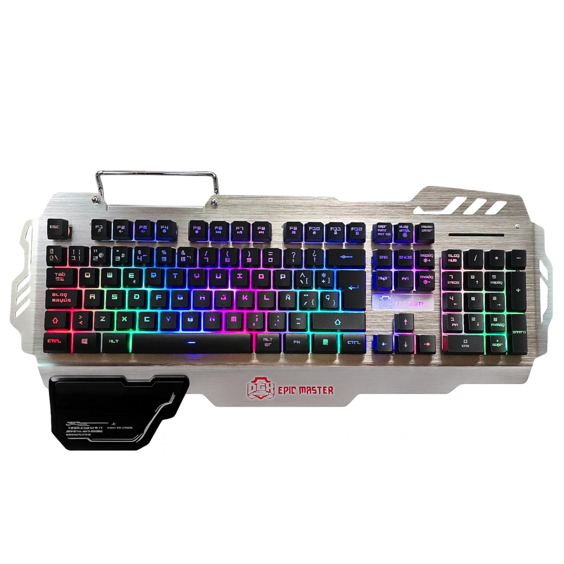 Teclado Gamer Profesional DGX Epic Master RGB + Apoya Muñeca