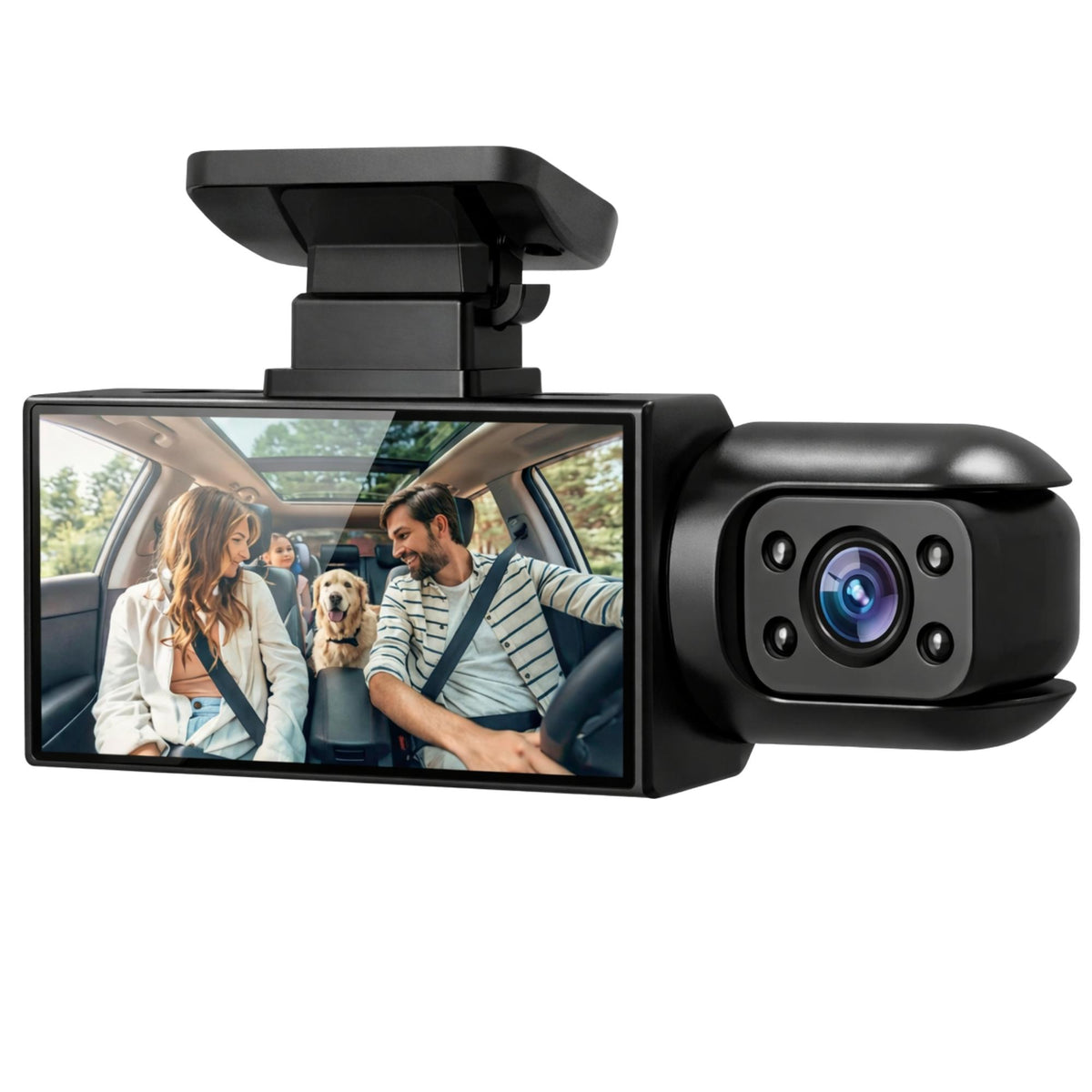 Dashcam Cámara Frontal e Interior con Visión Nocturna FHD