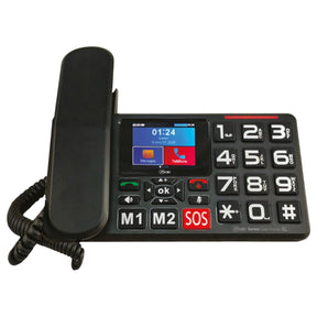 Teléfono Senior de Mesa 4G LTE con Pantalla y Botón S O S