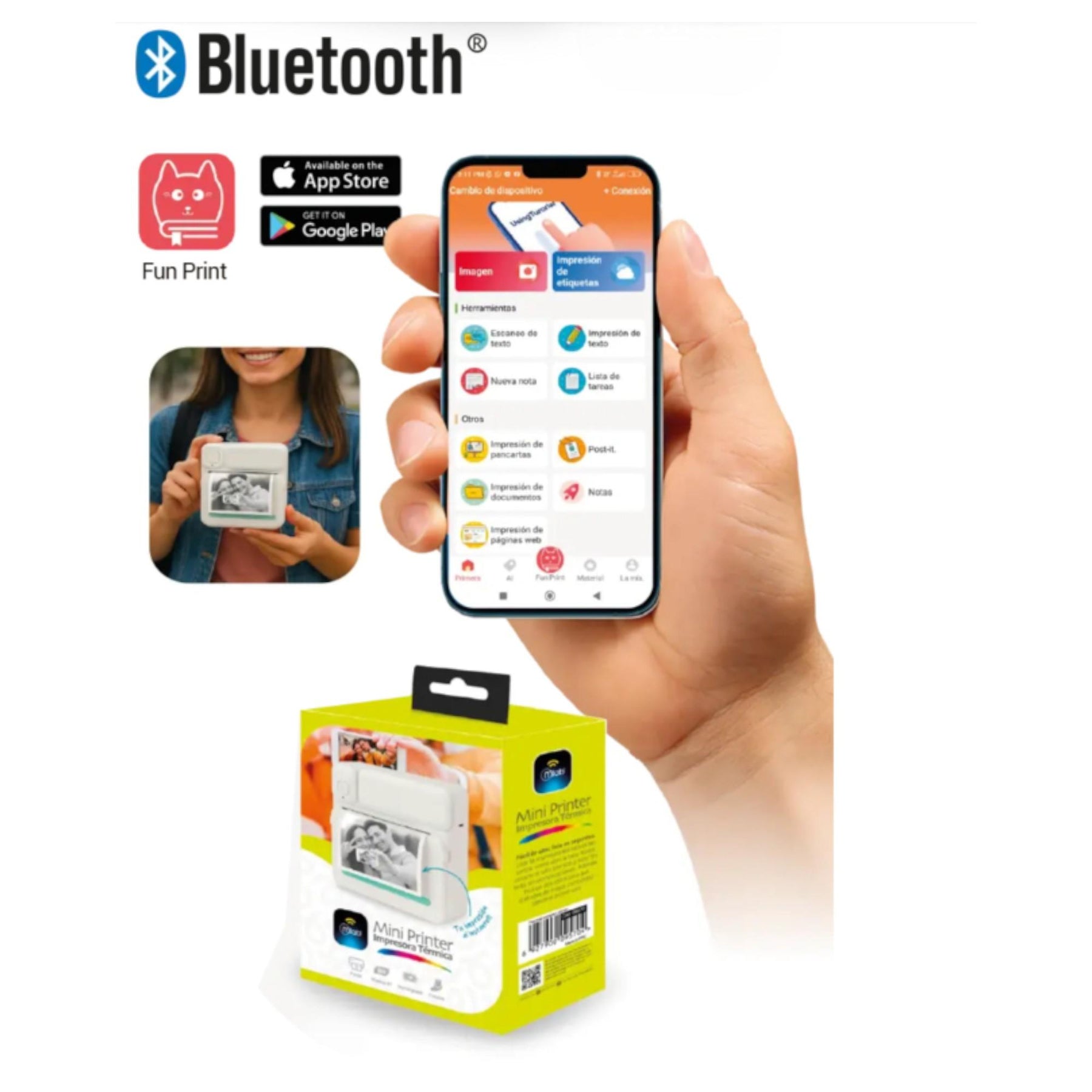 Impresora Térmica Kinder Kids Bluetooth B & N MLAB
