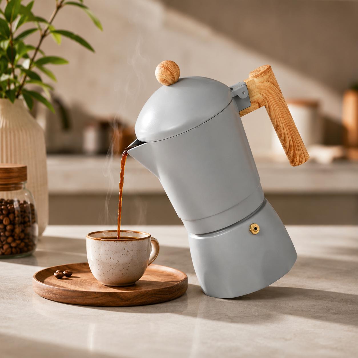 Cafetera Italiana Bergner Premium Desmontable 480ML