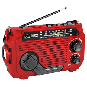 Radio de Emergencia Solar Recargable + Dinamo AM/ FM/ SW/ BT