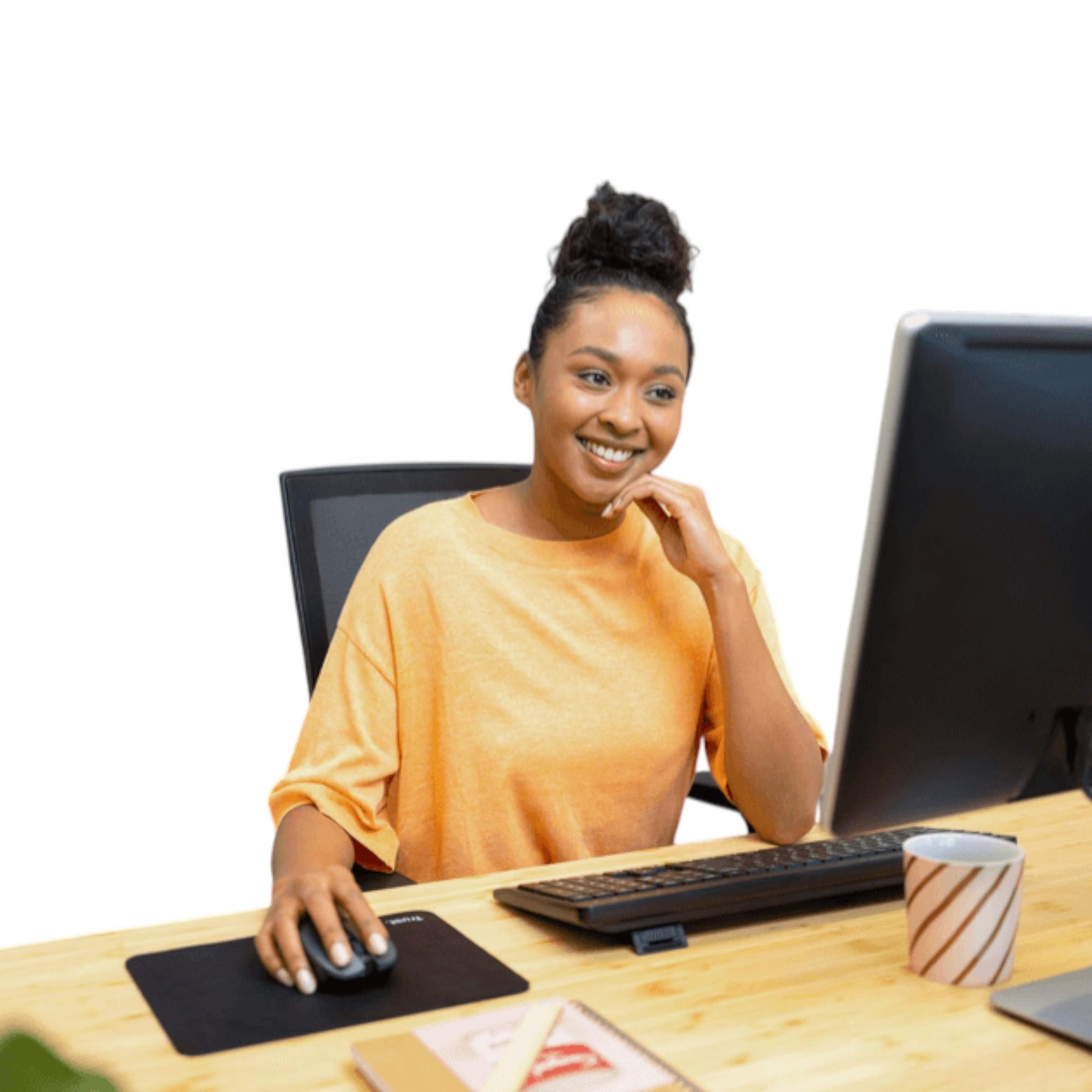 Mousepad Trust 250x210mm Superficie Optimizada Anti-Slip BLK