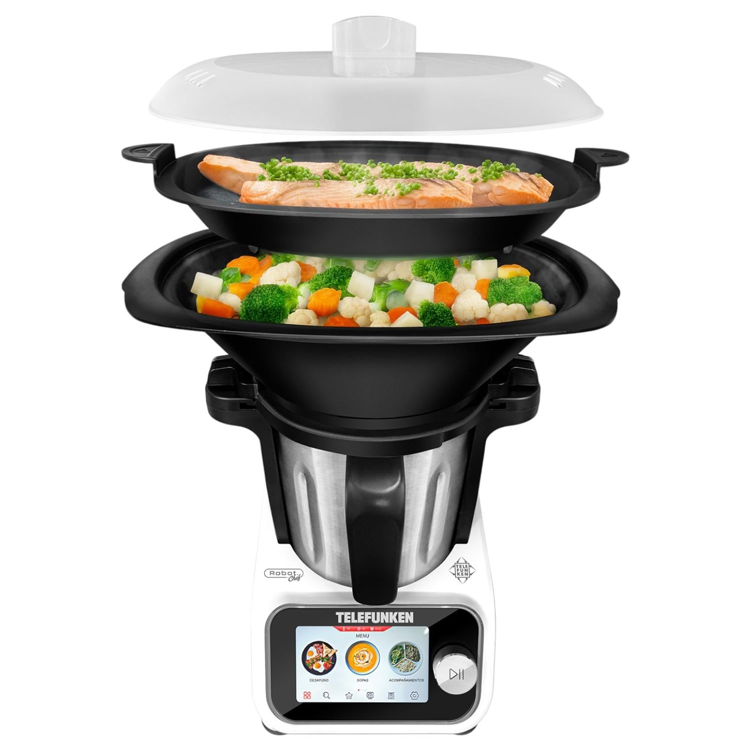 Robot de Cocina Touchscreen TELEFUNKEN CHEF WIFI 1300W 3.5L