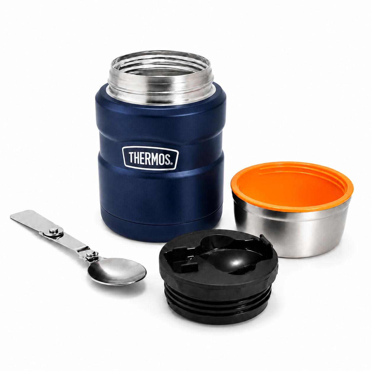 Termo de Comida Premium Inox Thermos King  470ML Navy