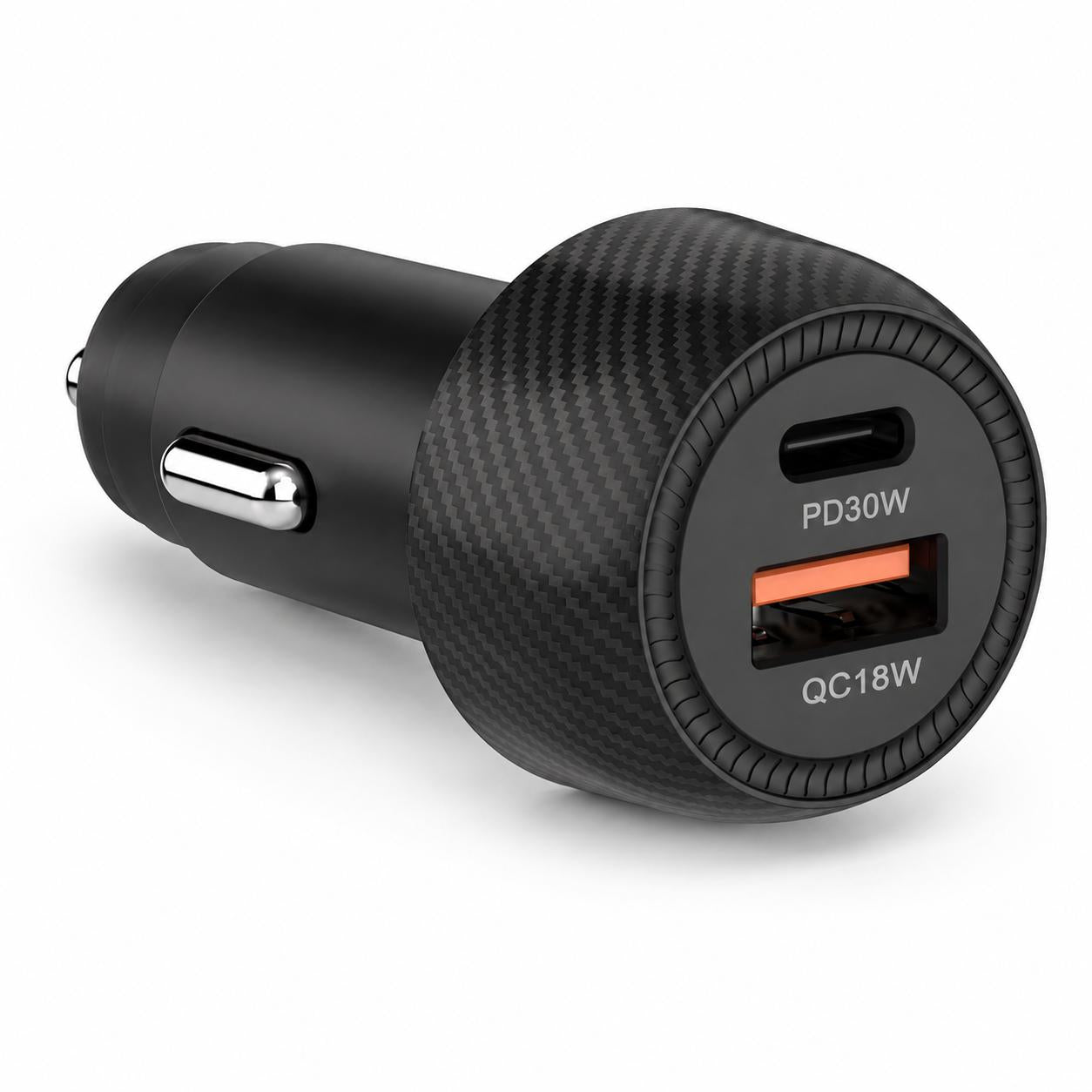 Cargador para Auto Dual 48W USB-C + USB-A Carga Ultra Rápida