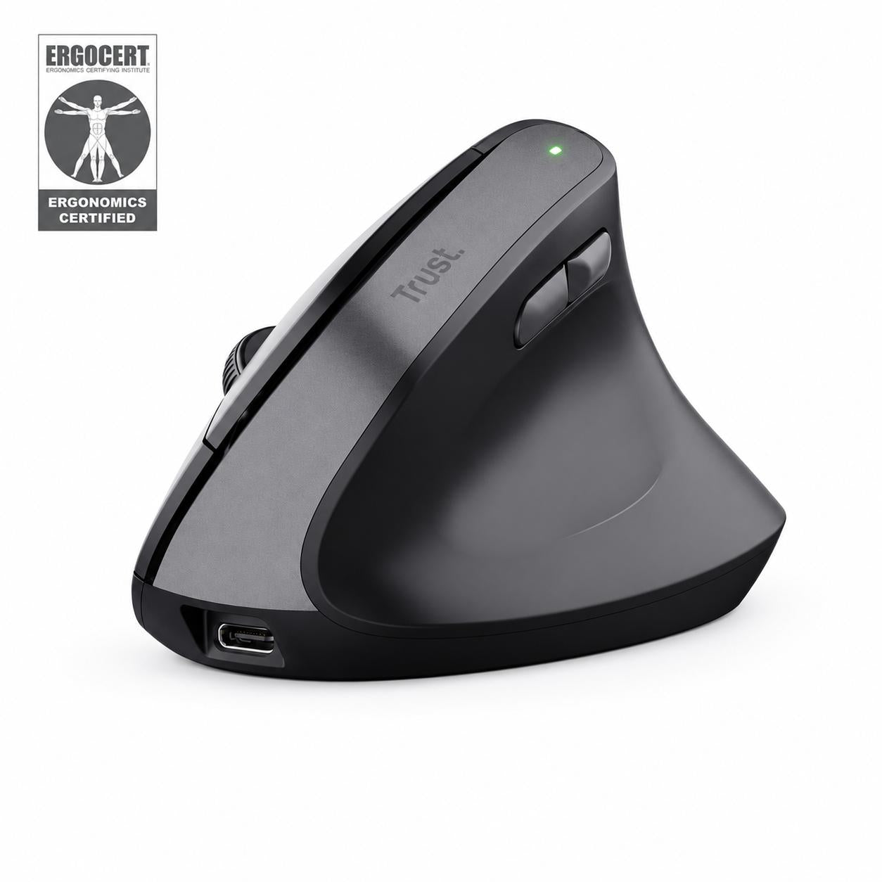 Mouse Vertical  Inalámbrico Trust TM-270 Recargable ErgoCert
