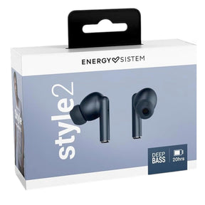 Audifonos Bluetooth TWS Energy Sistem Style 2 Grafito Deep Bass 20Hrs
