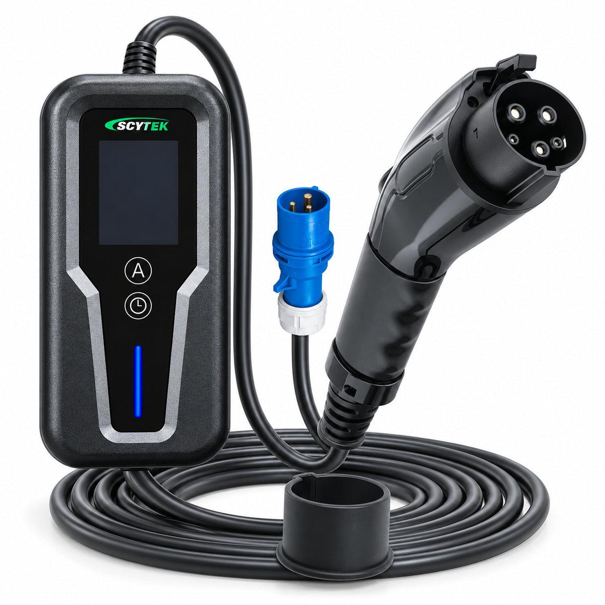 Cargador Auto Eléctrico Portátil Tipo 1 7kW 32A
