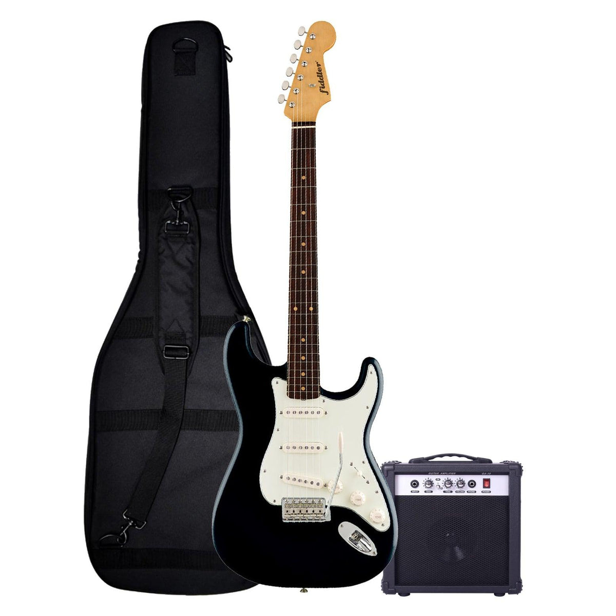 Combo Guitarra Eléctrica Negra con Amplificador 10W