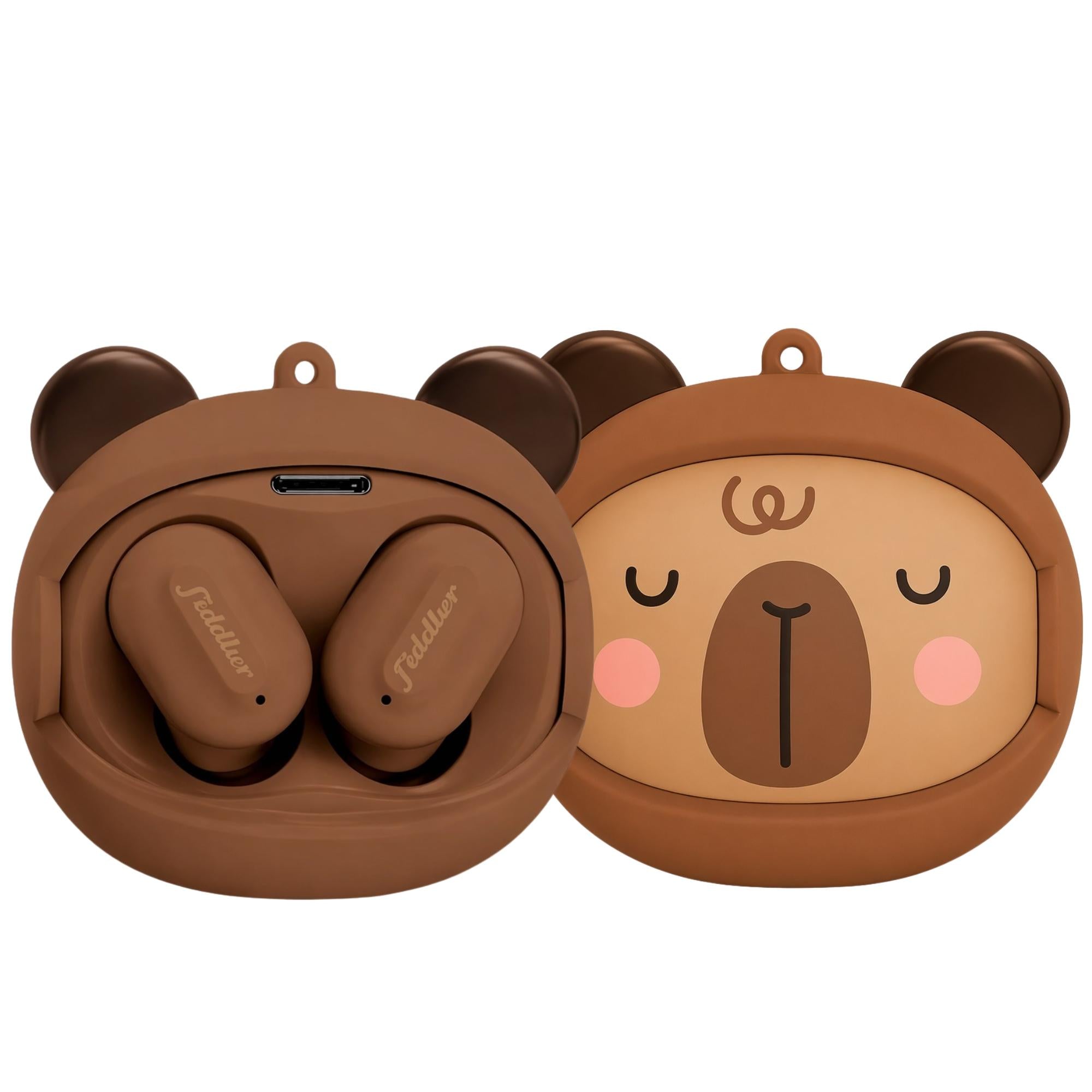 Audífonos Bluetooth Capibara Rolling Face  In Ear TWS