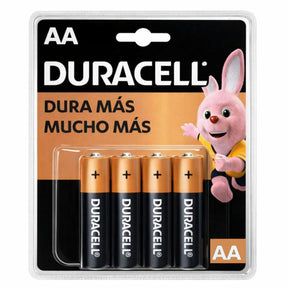 Pack de 4 Pilas Duracell AA Blister Long Life