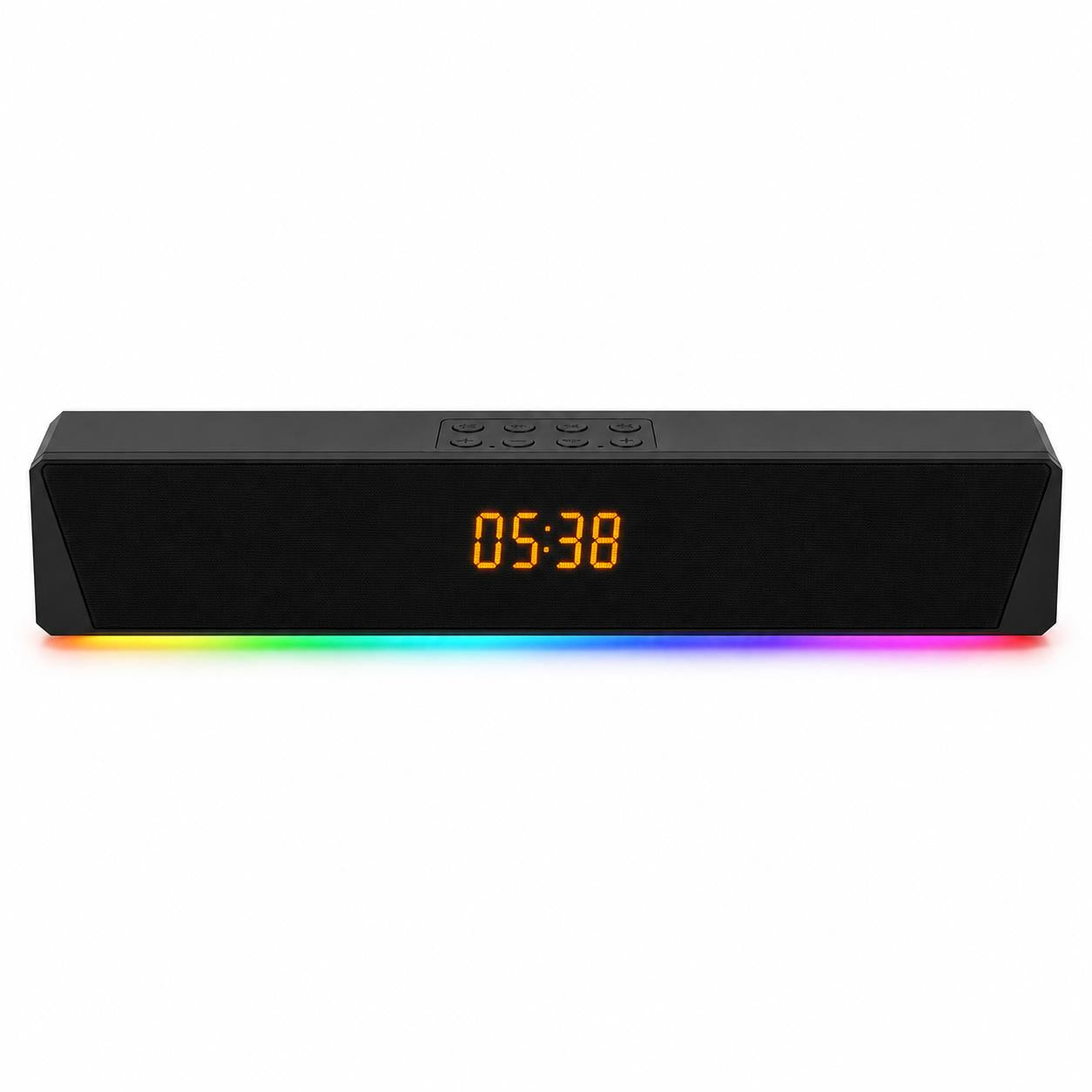 Barra de Sonido Inalámbrica Bluetooth RGB Recargable