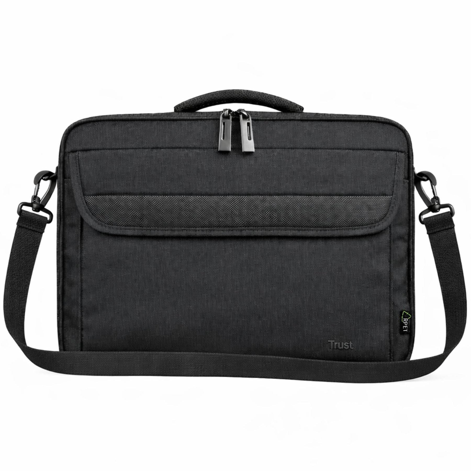 Bolso Notebook Trust Atlanta 16" con Correa Reinforced Black