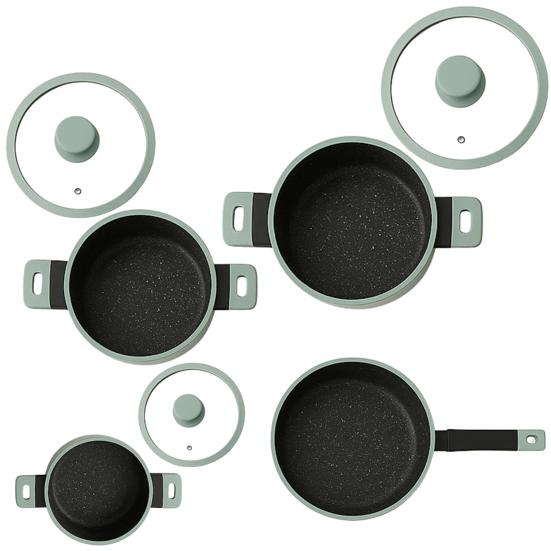 Pack Batería de Cocina Profesional KW Forged Aluminum Mint