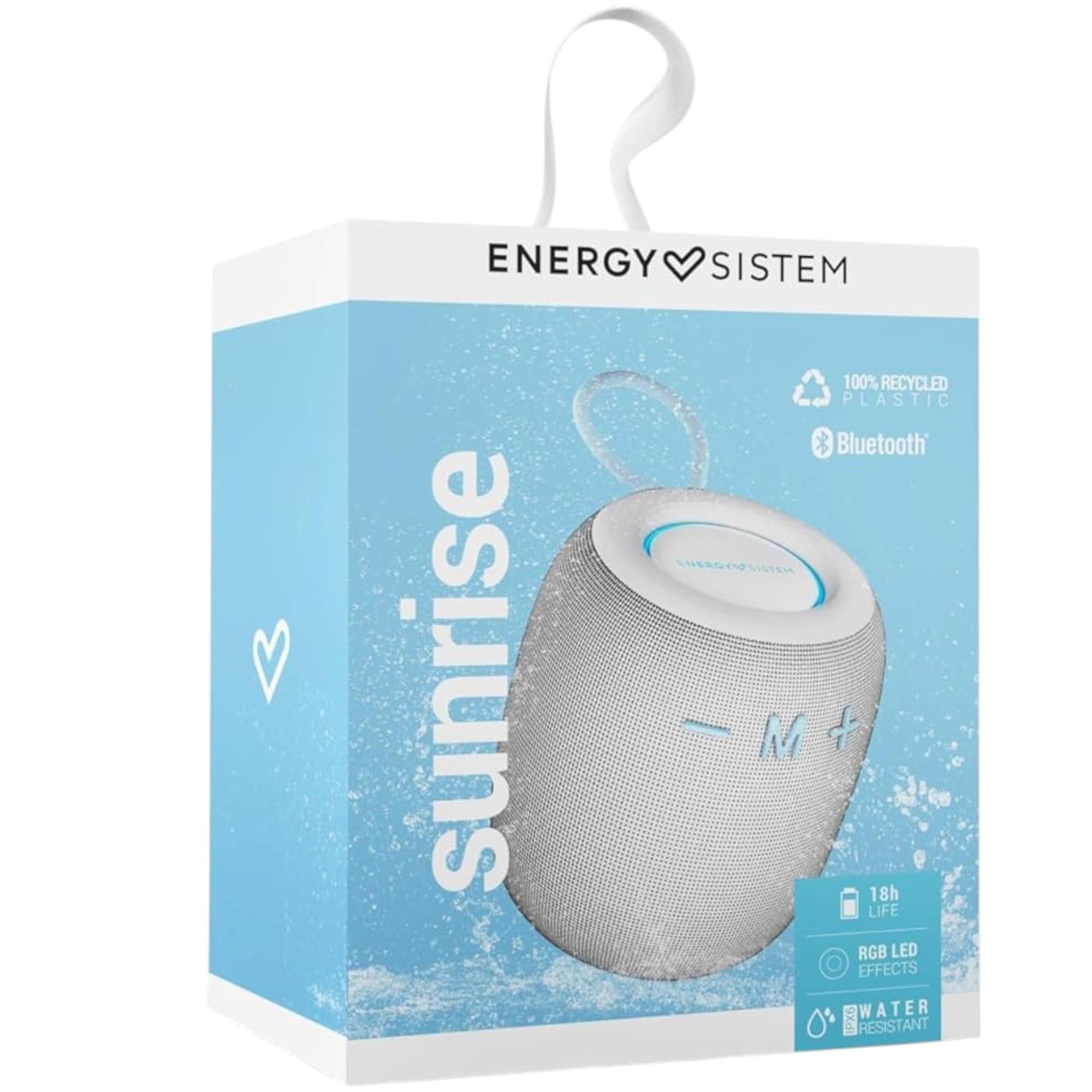 Parlante Bluetooth Energy Sistem Sunrise Gray IPX6/10W/ 18Hr