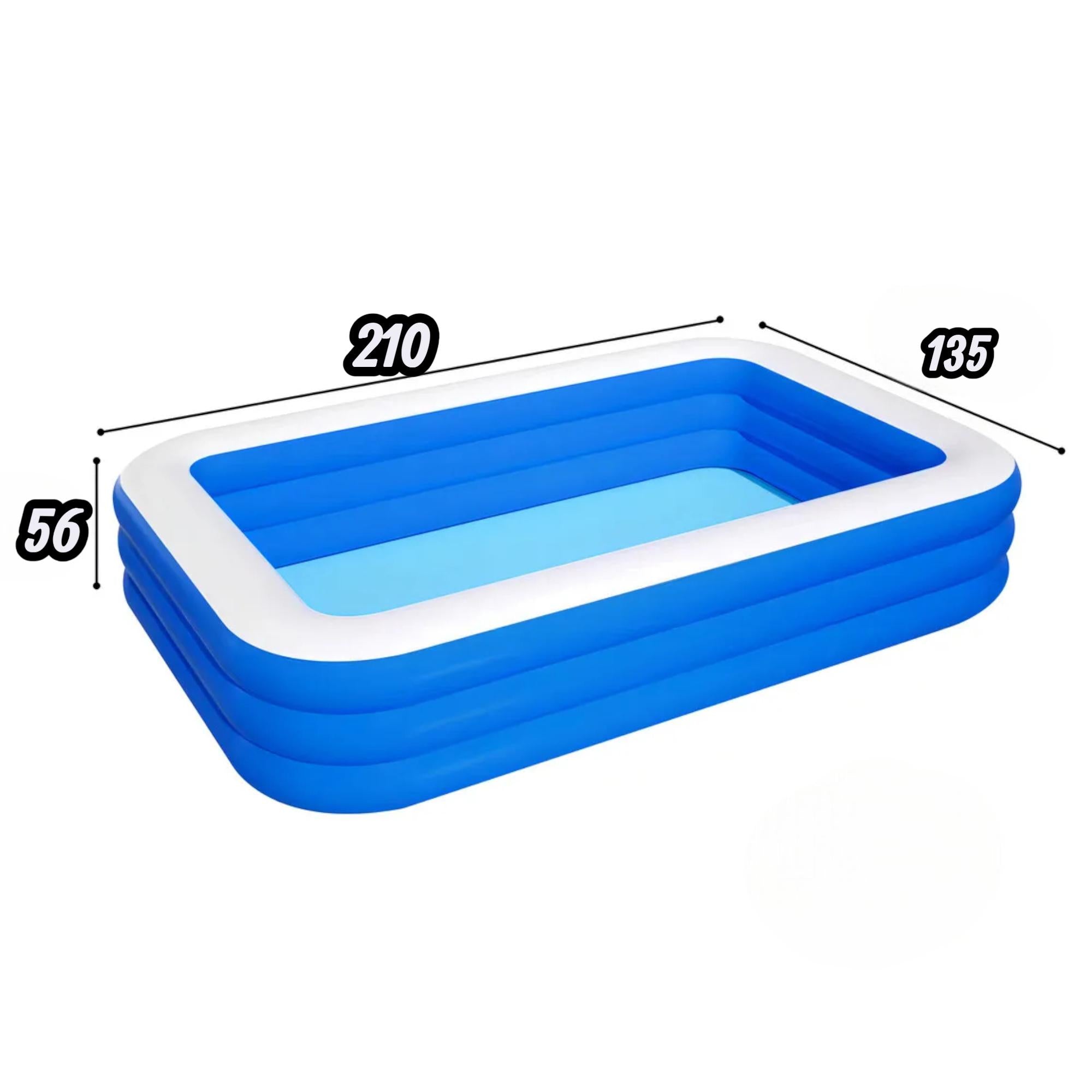 Piscina para Niños Inflable Family Pool 210x135x56cm  1500LT