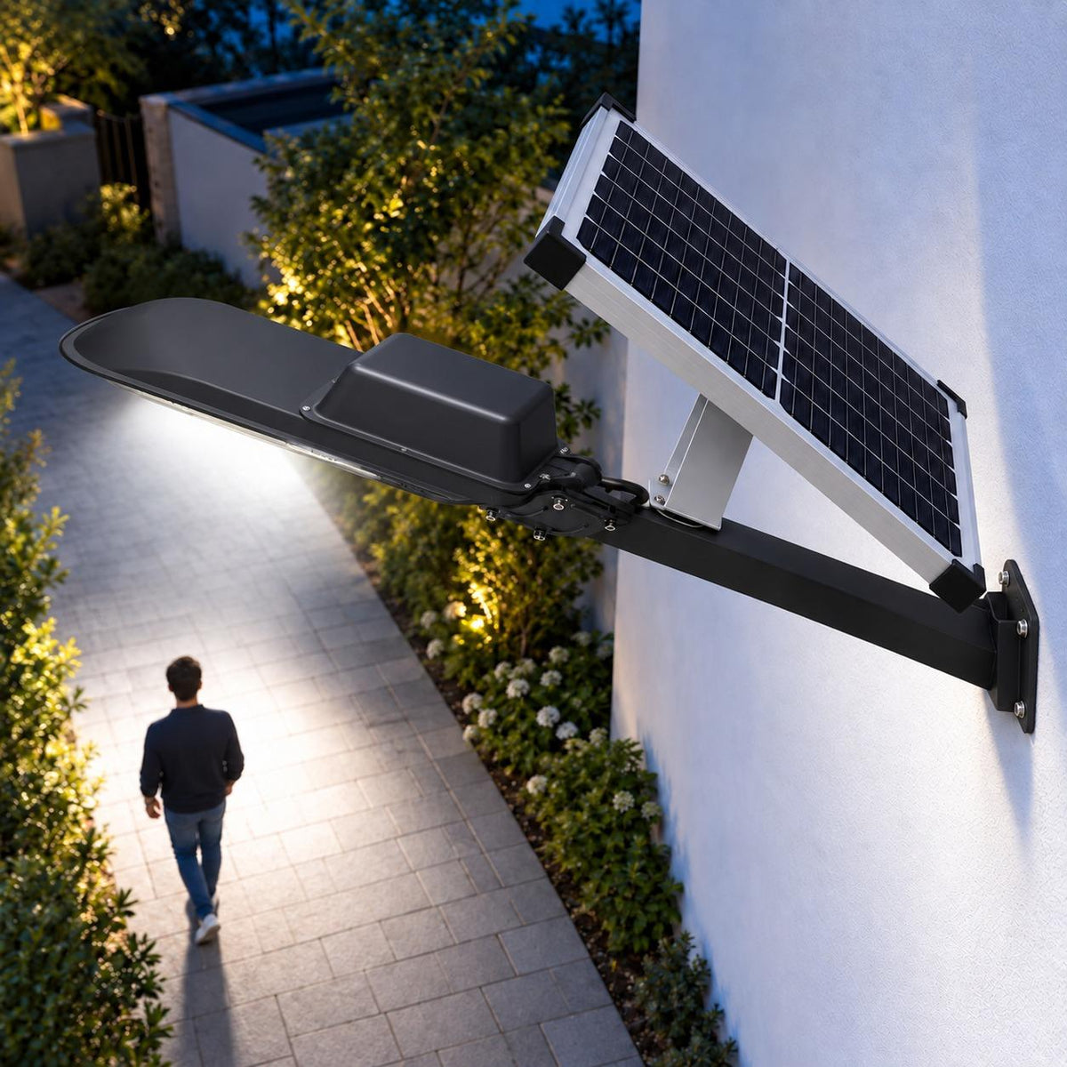 Luminaria Solar Peatonal Austral 600W con Panel de Alta Eficiencia