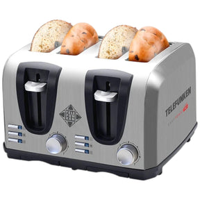 Tostador Eléctrico Doble  (4en1) Easy Toast Pro Inox 1450W