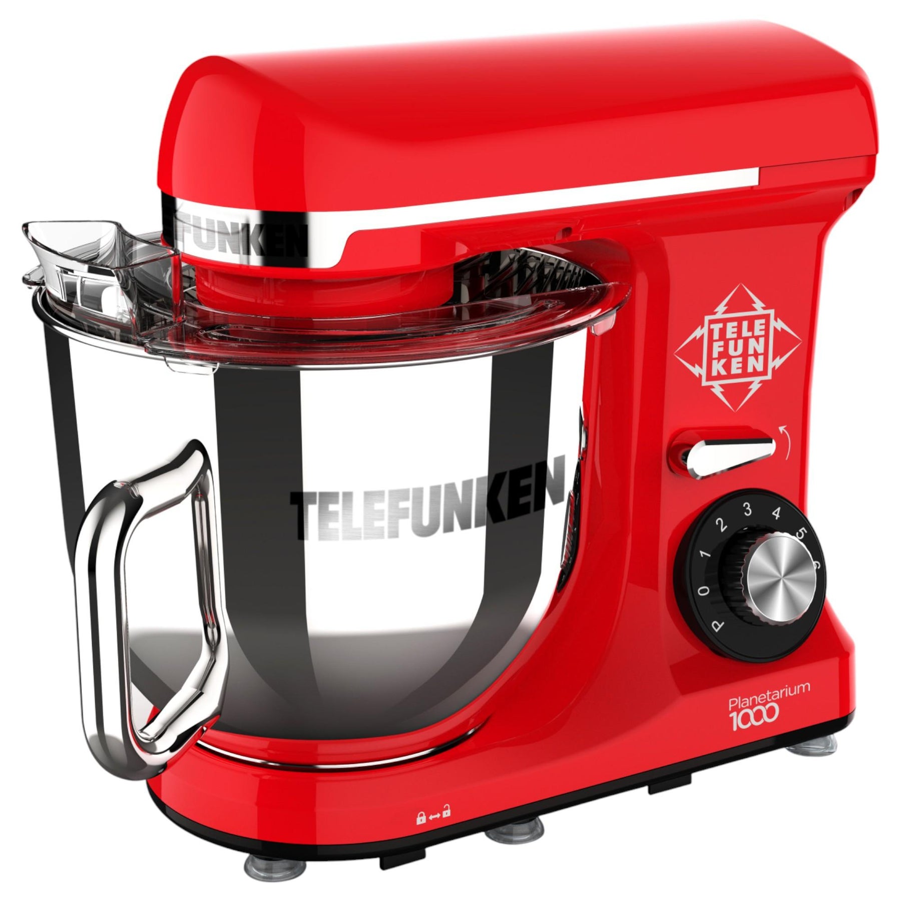 Batidora de Mesa Planetaria Telefunken 1100W 5.7L Vintage