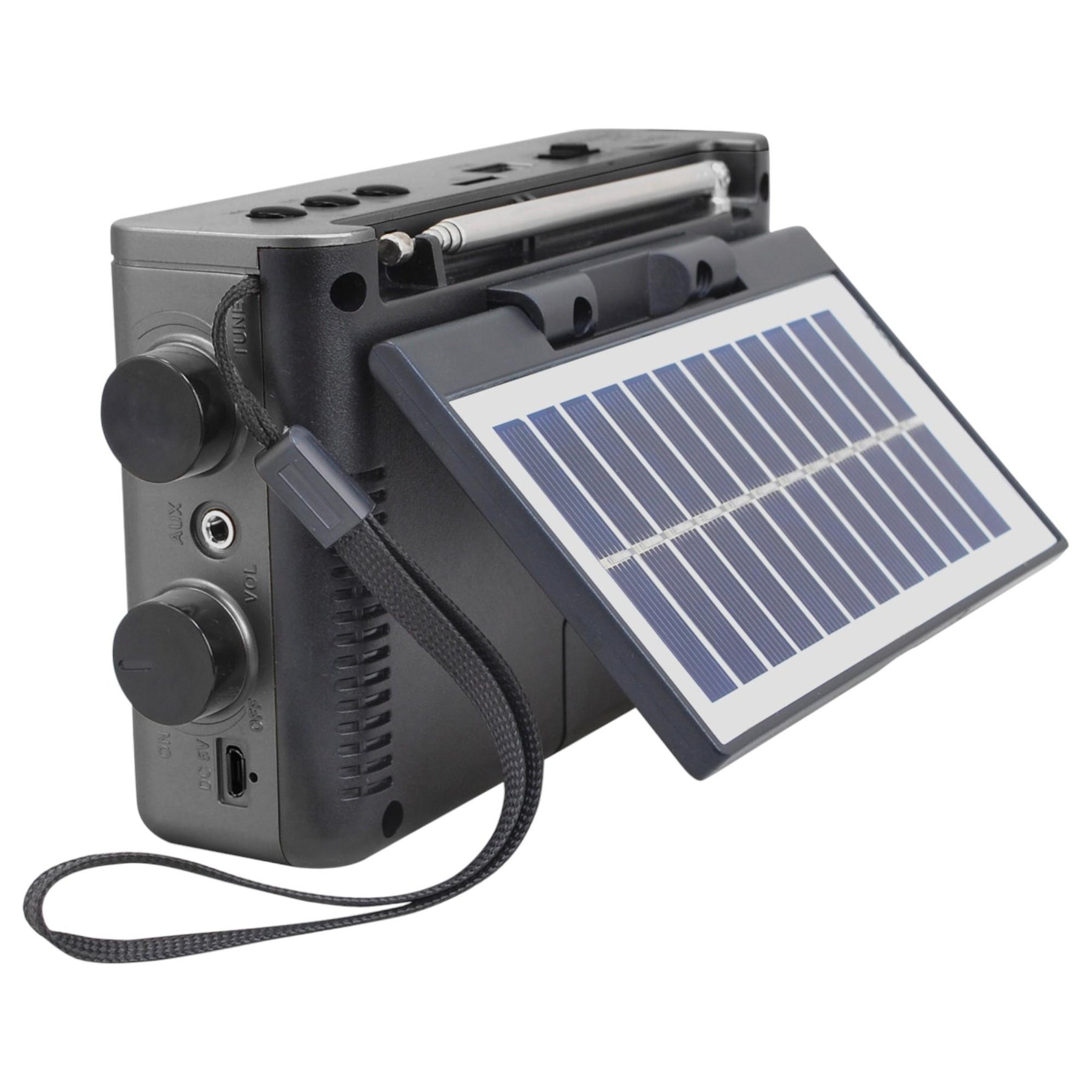 Radio Solar Recargable AM FM/ SW/ TF/ USB/ BT Retro Sunshine
