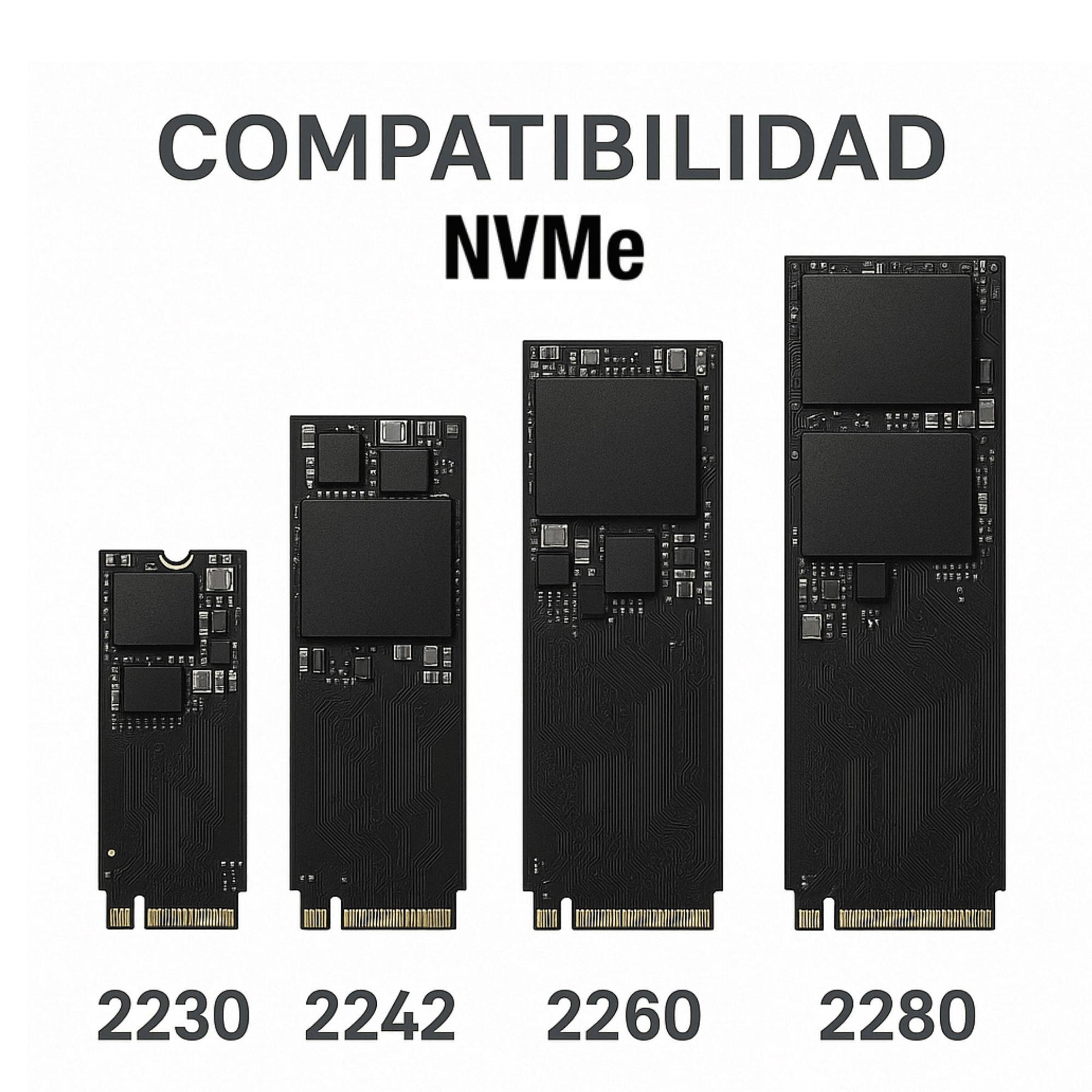 Cofre para Discos SSD M2 PCI-E NVME High Speed Case USB-C 2 TB Max