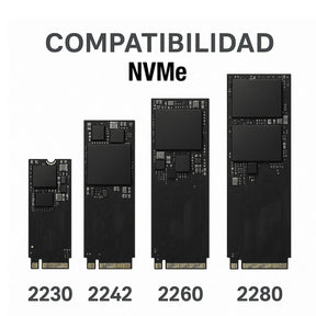 Cofre para Discos SSD M2 PCI-E NVME High Speed Case USB-C 2 TB Max