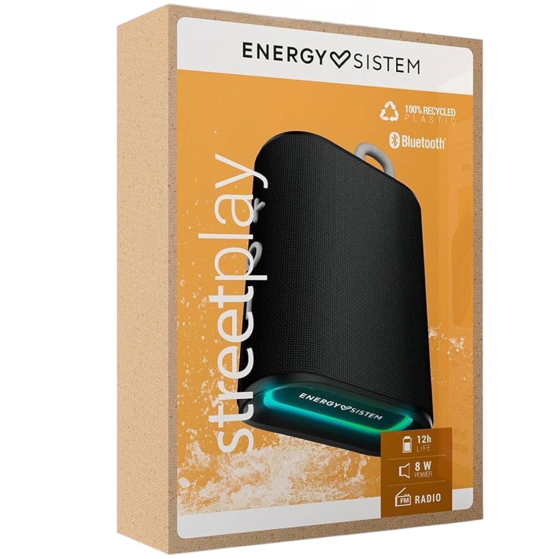Parlante Portátil Energy Sistem StreetPlay BlackSpace BT/ FM/ SD/ RGB/ 8W/ 12Hrs