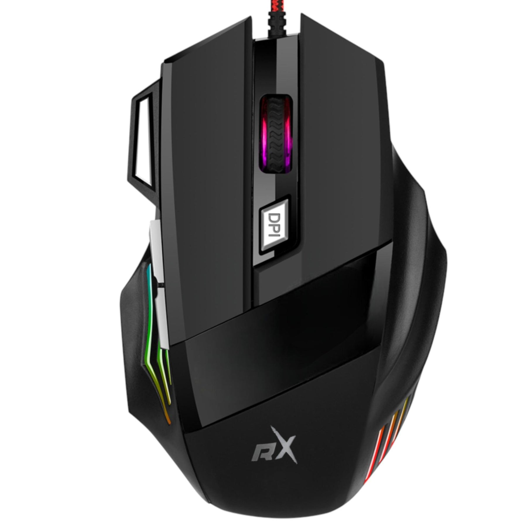 Mouse ReptileX Ergonomico RX-0047 RGB | 7 Botones | 2400 DPI