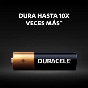 Pack de 12 Pilas Duracell AA Alcalina 1.5 V de Larga Duración