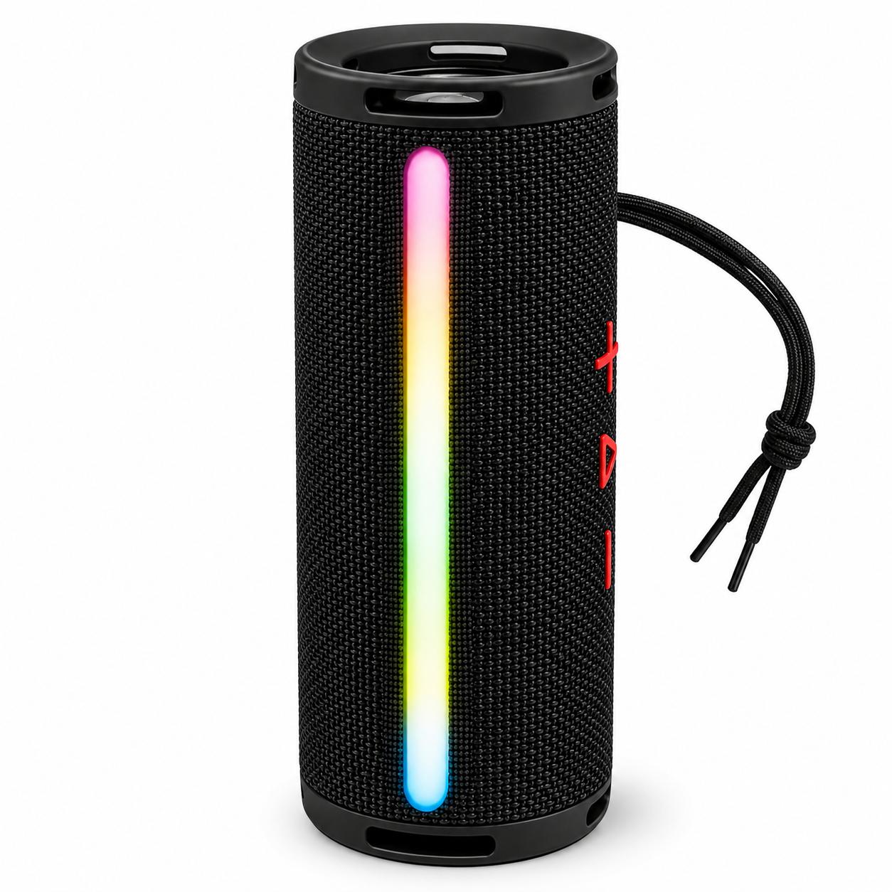 Parlante Portátil Bluetooth TWS Iluminación RGB  10W Negro