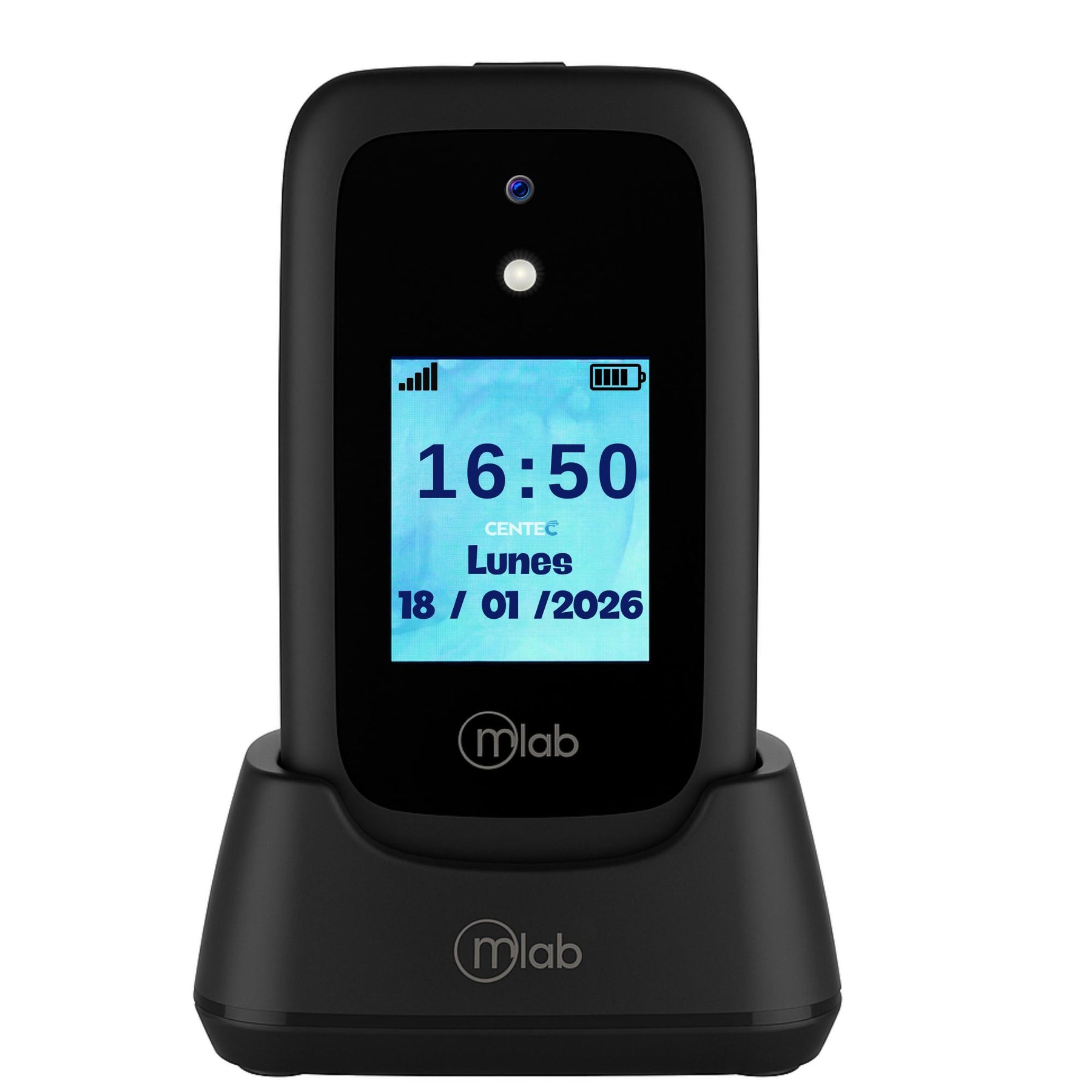 Teléfono Senior Adulto Mayor 4G Almeja con Base de  Carga BK