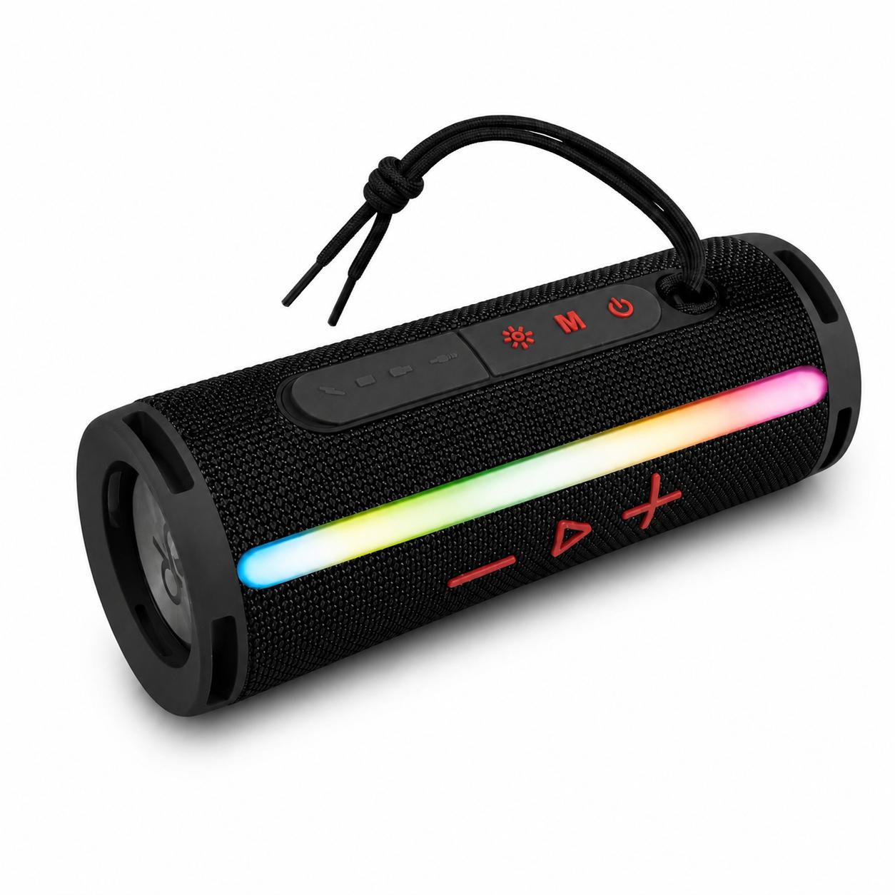 Parlante Portátil Bluetooth TWS Iluminación RGB  10W Negro