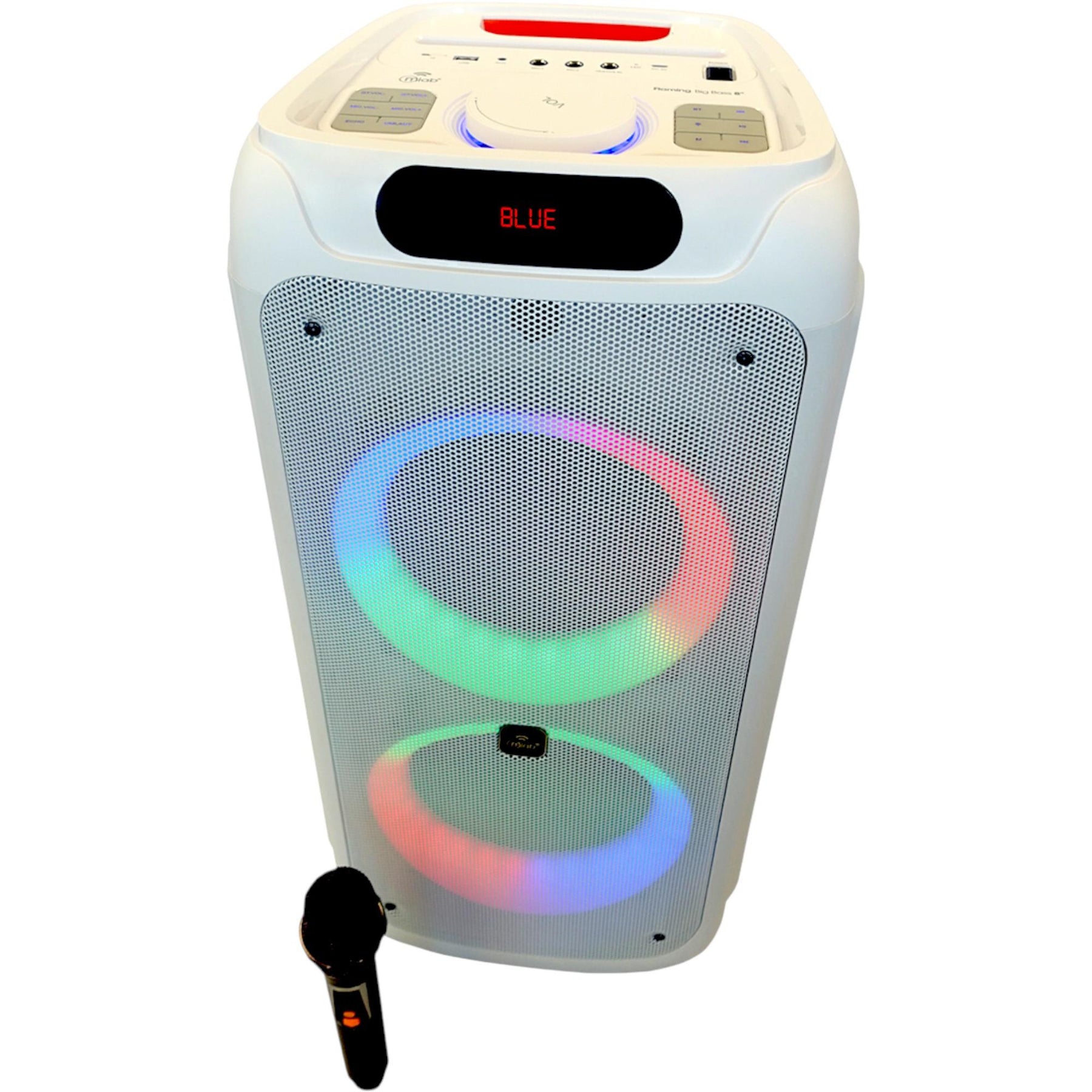 Parlante Karaoke 10" Flaming Power Bass MicWireless 75W RMS