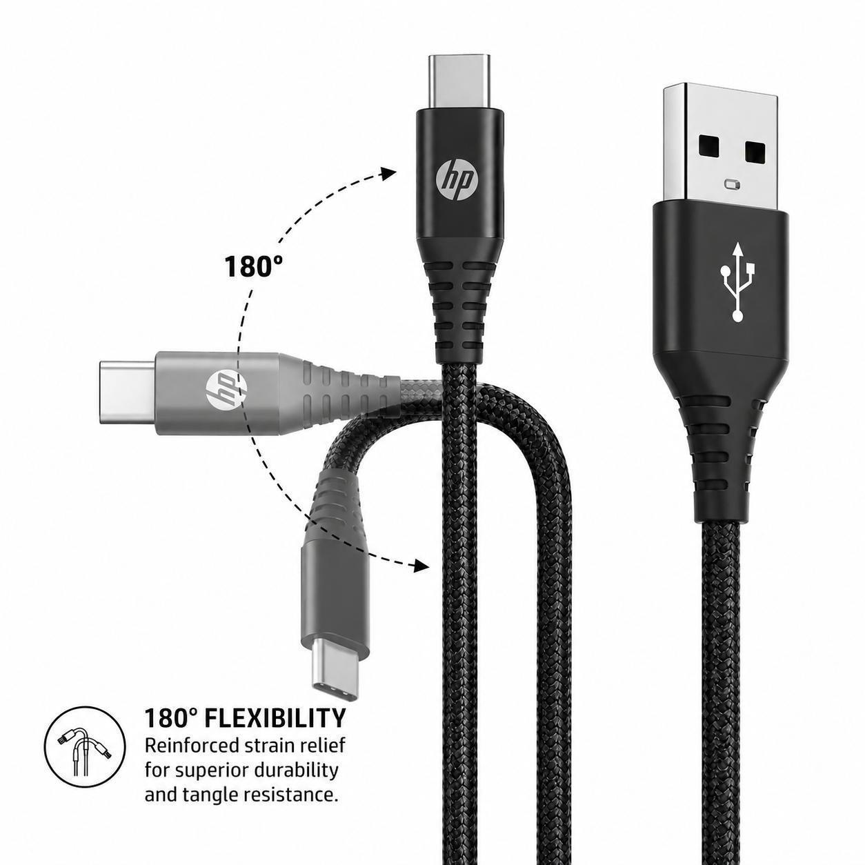 Cable de Datos HP USB-C A USB 3.0 REFORZADO 3M  / 3A